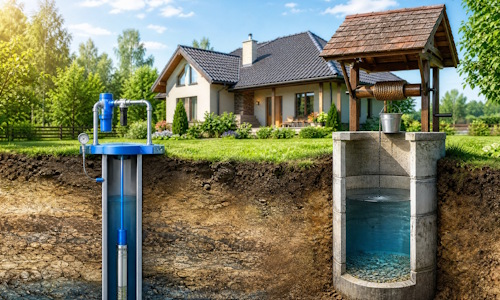 Автономное водоснабжение загородного дома Шелехов: скважина или колодец